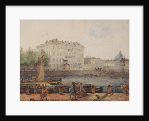 House of M.D. Tarasova at the embankment of Fontanka, 1861 by Anonymous