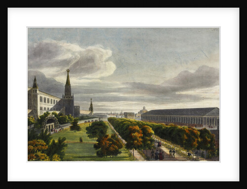 Moscow Manege and Alexander Garden, 1825 by Anonymous