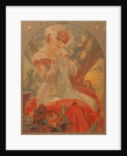 Poster for Lefèvre-Utile. Sarah Bernhardt in the role of Melissinde in La Princesse Lointaine by E by Anonymous