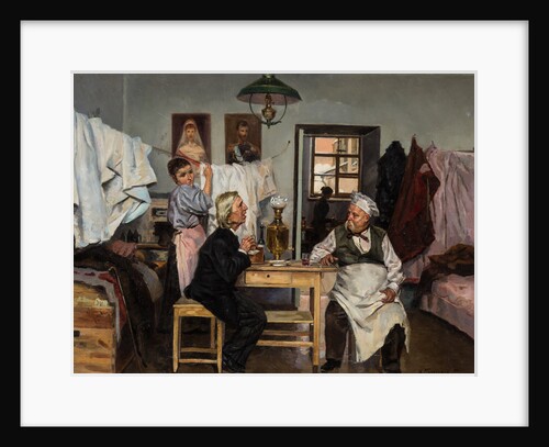 At the samovar, 1900 by Anonymous
