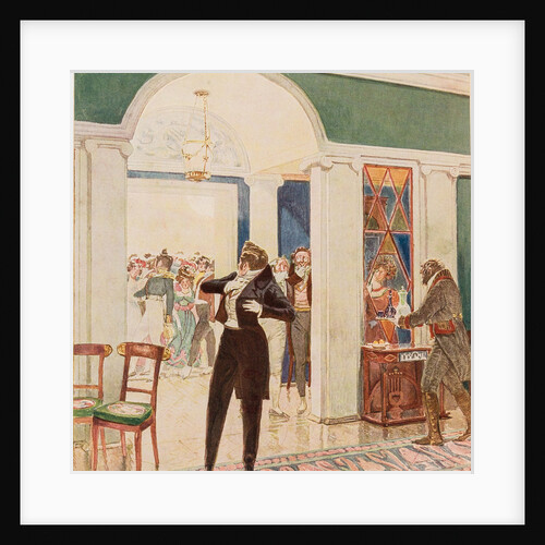 Illustration to the comedy Woe from Wit by Alexander Griboyedov, 1913 by Anonymous