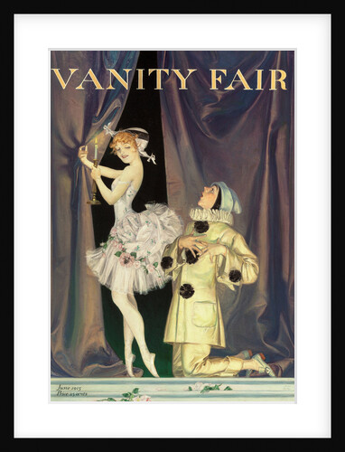 Pierrot and Columbine. Vanity Fair magazine cover, 1915 by Anonymous