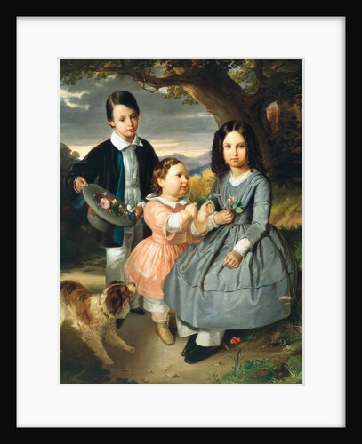Children group portrait, 1851 by Anonymous