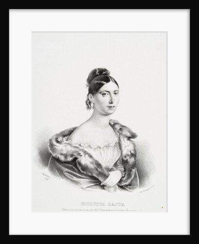 Portrait of the opera singer Giuditta Pasta, née Negri, 1829 by Anonymous