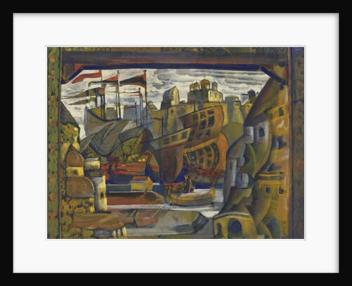 The Novgorod Market. Stage design for the opera Sadko by N. Rimsky-Korsakov, 1920 by Anonymous