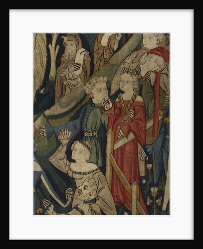 Courtly Love Games (Spieleteppich), tapestry. Detail, ca 1400 by Anonymous