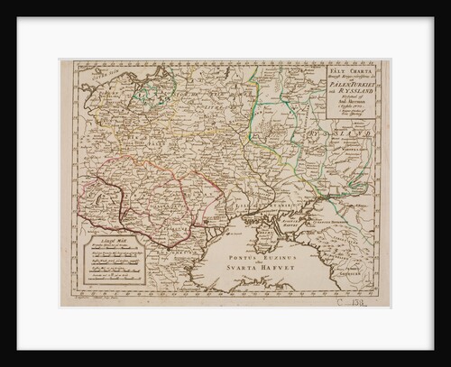 The theater of the Russo-Turkish War. Poland, Turkey and Russia, 1770 by Anonymous
