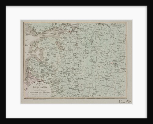 The area between Petersburg and Moscow in Russia, 1812 by Anonymous