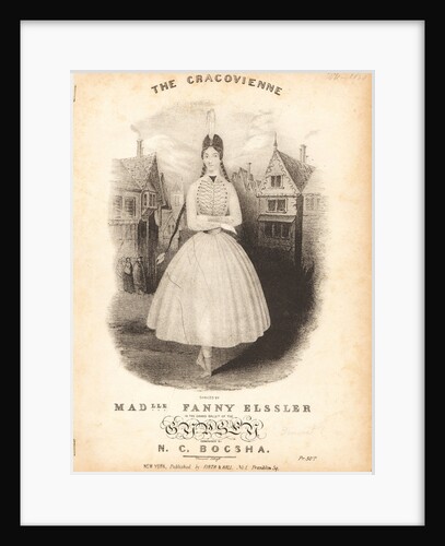 Fanny Elssler dancing the cracovienne, c. 1840 by Anonymous