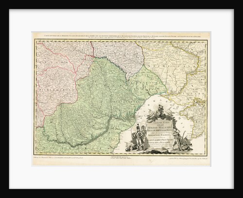 Map of Europe with the shift of borders in the course of the Russo-Turkish War, c. 1789 by Anonymous