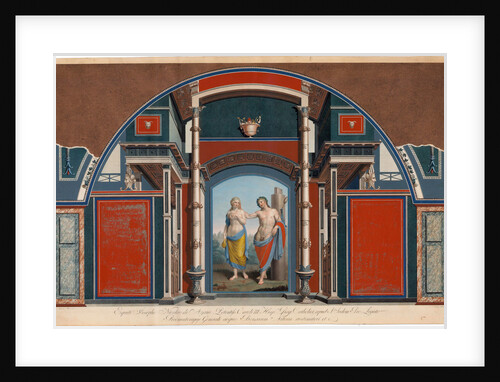 Sheet from a series on the wall decorations of the Villa Negroni in Rome by Anonymous