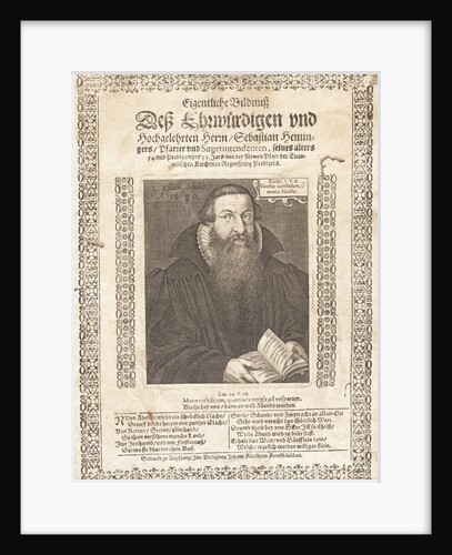 Portrait of Sebastian Hemminger, 1631 by Anonymous
