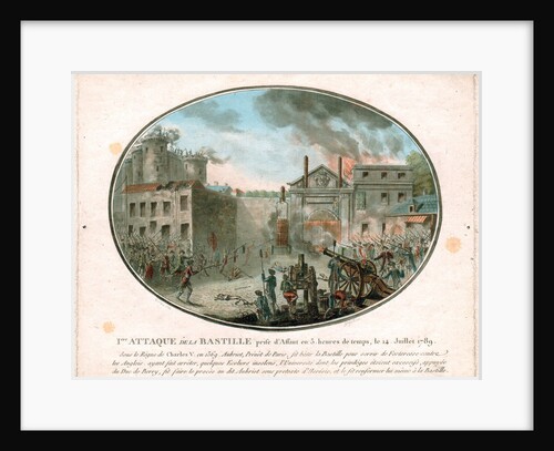 The Storming of the Bastille on 14 July 1789, 1789 by Anonymous