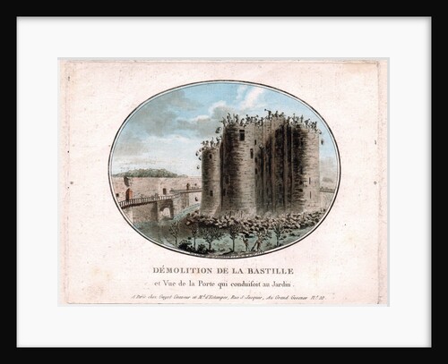 The Demolition of the Bastille, 1789 by Anonymous
