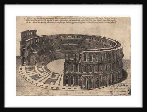The Amphitheatre in Verona (series Speculum Magnificentiae Romanae), 1560 by Anonymous