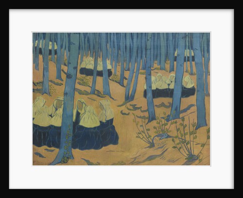 Breton Women, the Meeting in the Sacred Wood. (Bretonnes, réunion dans le bois sacré), ca 1892 by Anonymous