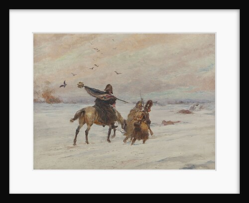 Standard-bearer during the retreat from Russia, 1928 by Anonymous