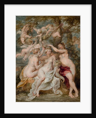 The nymphs crowning the Goddess of Abundance, ca 1603 by Anonymous