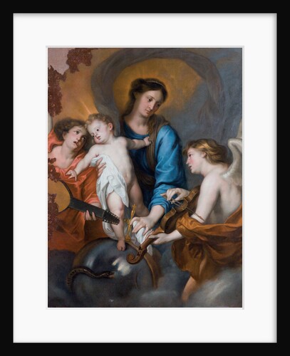 The Virgin and Child with Two Musician Angels by Anonymous