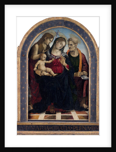 The Virgin and Child with Saints John the Baptist and John the Evangelist, c. 1490 by Anonymous
