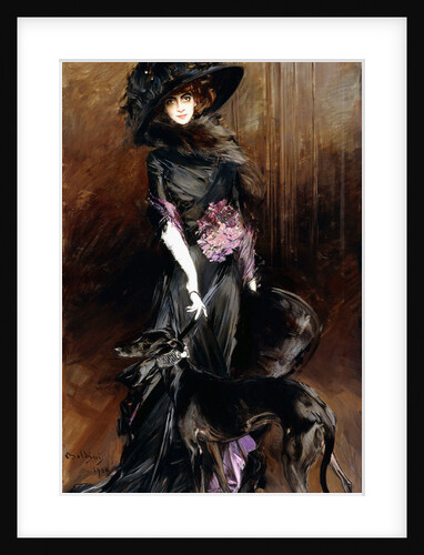 Marchesa Luisa Casati with a Greyhound, 1908 by Anonymous