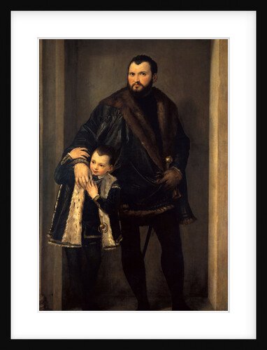 Conte Iseppo da Porto with his son Adrian, ca 1552 by Anonymous