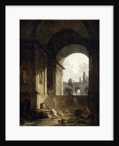 View of the Capitol With the Equestrian Statue of Marcus Aurelius, 1774 by Anonymous