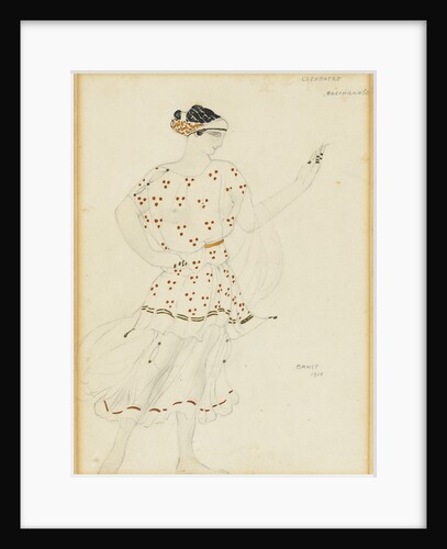 Bacchante. Costume design for the ballet Cleopatra by A. Arensky, 1910 by Anonymous