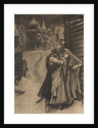 Illustration to the poem The Song of the Merchant Kalashnikov by M. Lermontov, 1891 by Anonymous