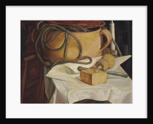 Still life with candle by Anonymous