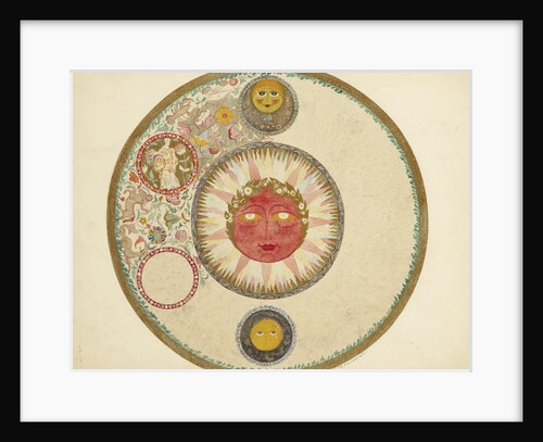The Sun. Design for a plate by Anonymous