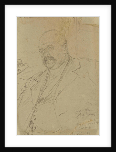 Portrait of the author Vladimir Alekseyevich Gilyarovsky, 1899 by Anonymous