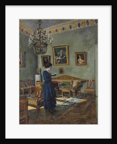 Young woman reading, 1919 by Anonymous