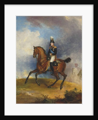 Portrait of Grand Duke Nikolai Pavlovich on horseback, 1822 by Anonymous