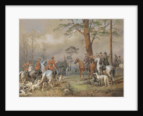 The hunting party of Emperor Alexander II by Anonymous