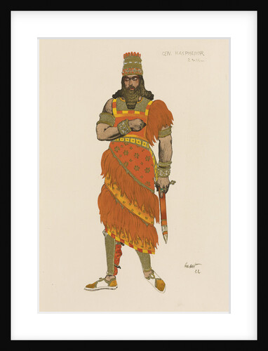 General Hasphénor. Costume design for the play Judith by Henri Bernstein in the Théâtre du Gymnase by Anonymous