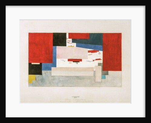 Suprematism. Curtain outline for the Unemployment Committee meeting, 1919 by Anonymous