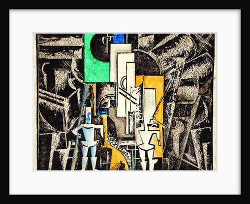 Set design for the opera Victory over the sun after A. Kruchenykh, 1920 by Anonymous