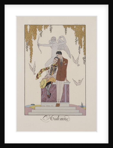 Autumn. Illustration from Falbalas et Fanfreluches. Almanach des modes, 1925 by Anonymous