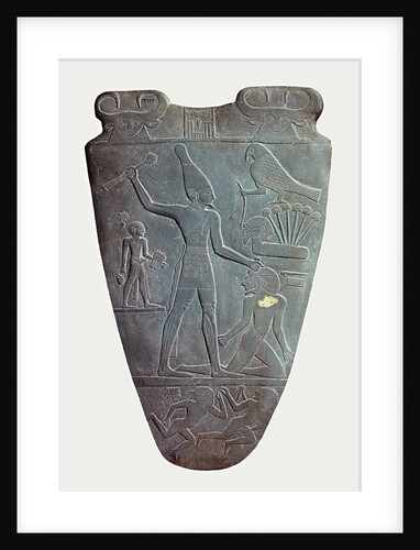 The Narmer Palette (verso), ca 31st century BC by Anonymous