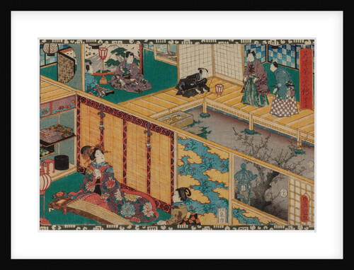 From the series Sono sugata yukari no utsushi-e (Magic Lantern Slides of That Romantic Purple Figure by Anonymous