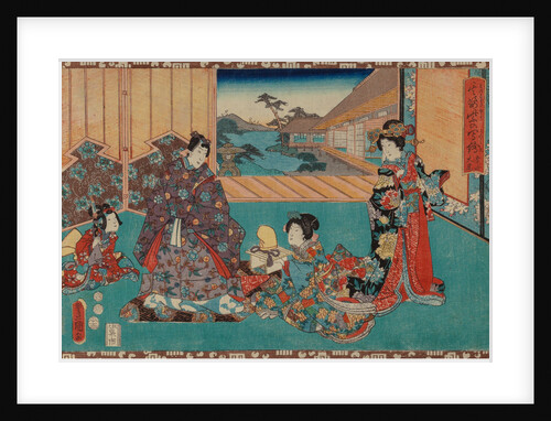 From the series Sono sugata yukari no utsushi-e (Magic Lantern Slides of That Romantic Purple Figure by Anonymous