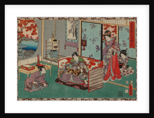 From the series Sono sugata yukari no utsushi-e (Magic Lantern Slides of That Romantic Purple Figure) by Anonymous