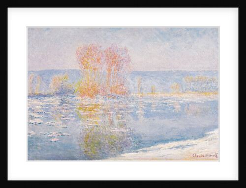 Ice drift, Bennecourt, 1893 by Anonymous