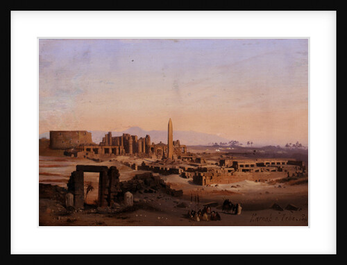 Egypt. Karnak in Thebes, 1843 by Anonymous