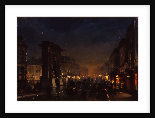 Paris, Boulevard and the Porte Saint-Denis, 1855 by Anonymous