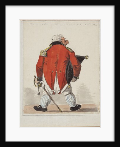 Portrait Caricature of the architect Giacomo Quarenghi, c. 1810 by Anonymous