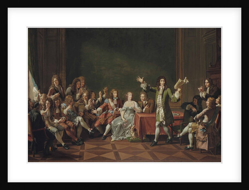 Molière reading from his comedy Tartuffe at the home of Ninon de LEnclos, 1802 by Anonymous
