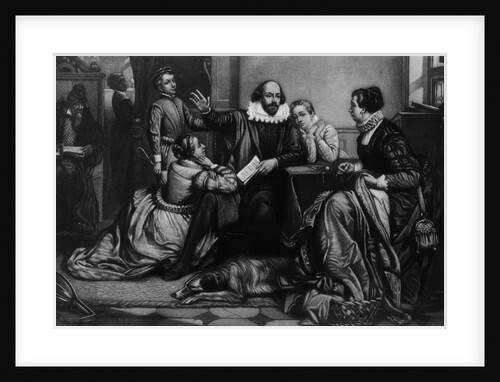 William Shakespeare Reciting Hamlet to His Family, 1900 by Anonymous