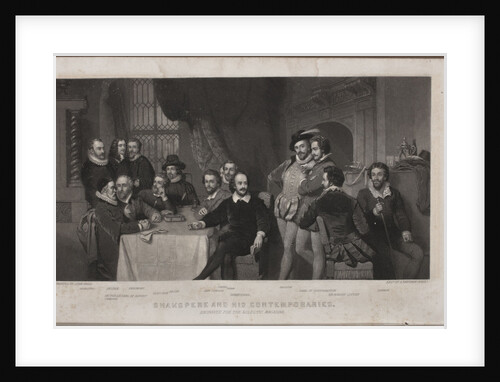 Shakespeare and His Contemporaries (after John Faed), 1860 by Anonymous